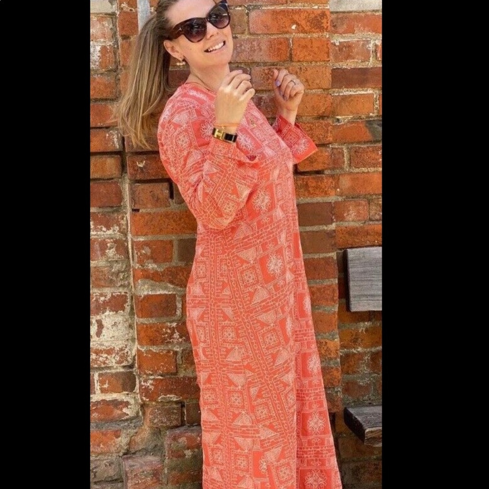 ZARA Long Embroidered Dress S,M - Picture 15 of 16